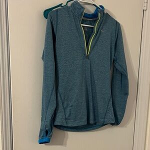Nike Blue Dri-FIT Half-Zip Top